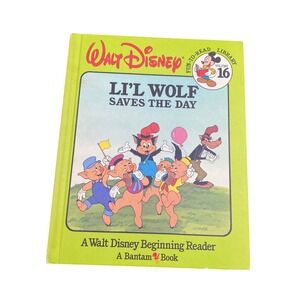 Walt Disney Lil Wolf Saves the Day Fun-To-Read Library Vol 16 Bantam 1986 Book